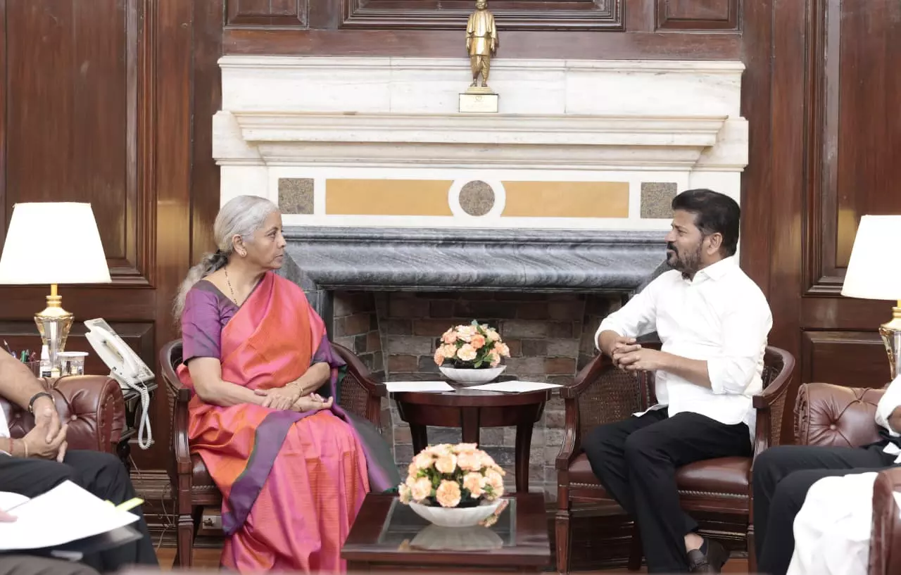 CM Revanth Meets FM Nirmala Sitharaman, Seeks FRBM Exemption For Rs 30,000 Crore Edu Loans