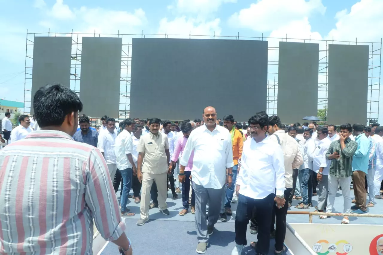 Kinjarapu Atchannaidu Inspects Arrangements For Super Six Event At Anantapur Kinjarapu Atchannaidu Inspects Arrangements For Super Six Event At Anantapur