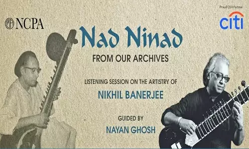 NCPA’s Nad Ninad Series to Present Rare 1975 Archival Recordings of Sitar Maestro Nikhil Banerjee
