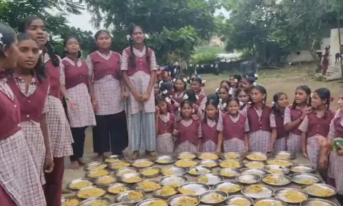 KGBV Students Protest Poor Quality Food