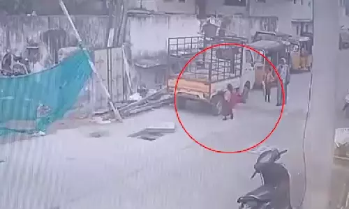 Six-Year-Old Girl Falls into Open Manhole, Rescued in Hyderabad