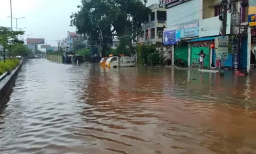 Hyderabad Medak Highway Inundated in Cloudburst
