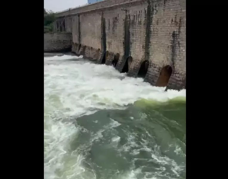 Osmansagar Gates Opened, Musi River Flow Rises