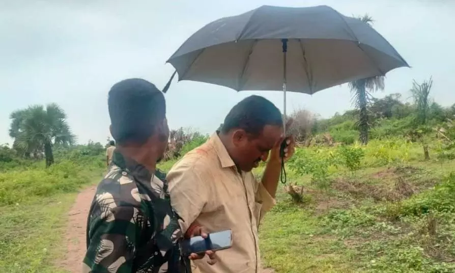 Forest Staff Assaulted In Mancherial