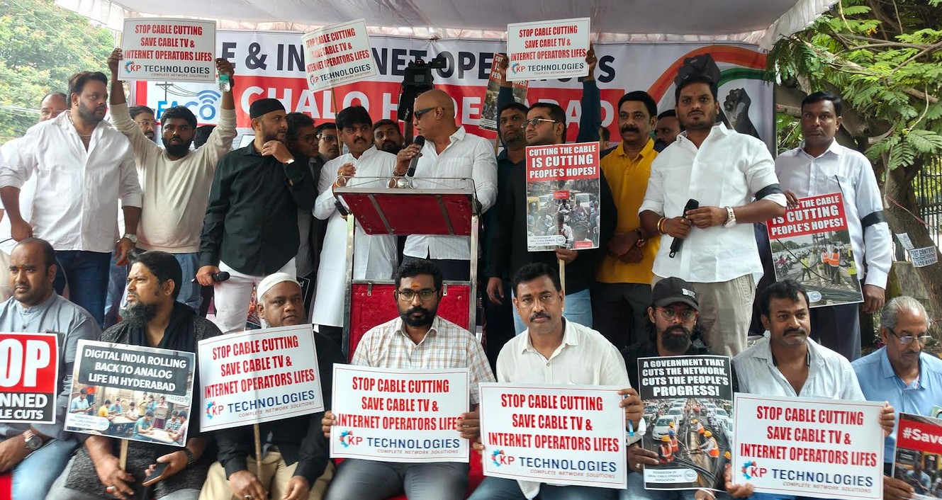 Hyderabad Cable Operators Protest, Internet Restoration Underway
