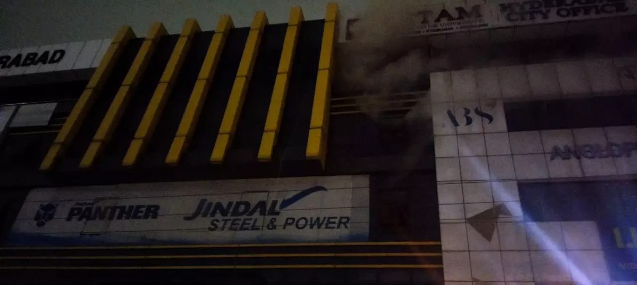 Fire At Madhapur Software Company Causes Rs 20 Lakh Loss