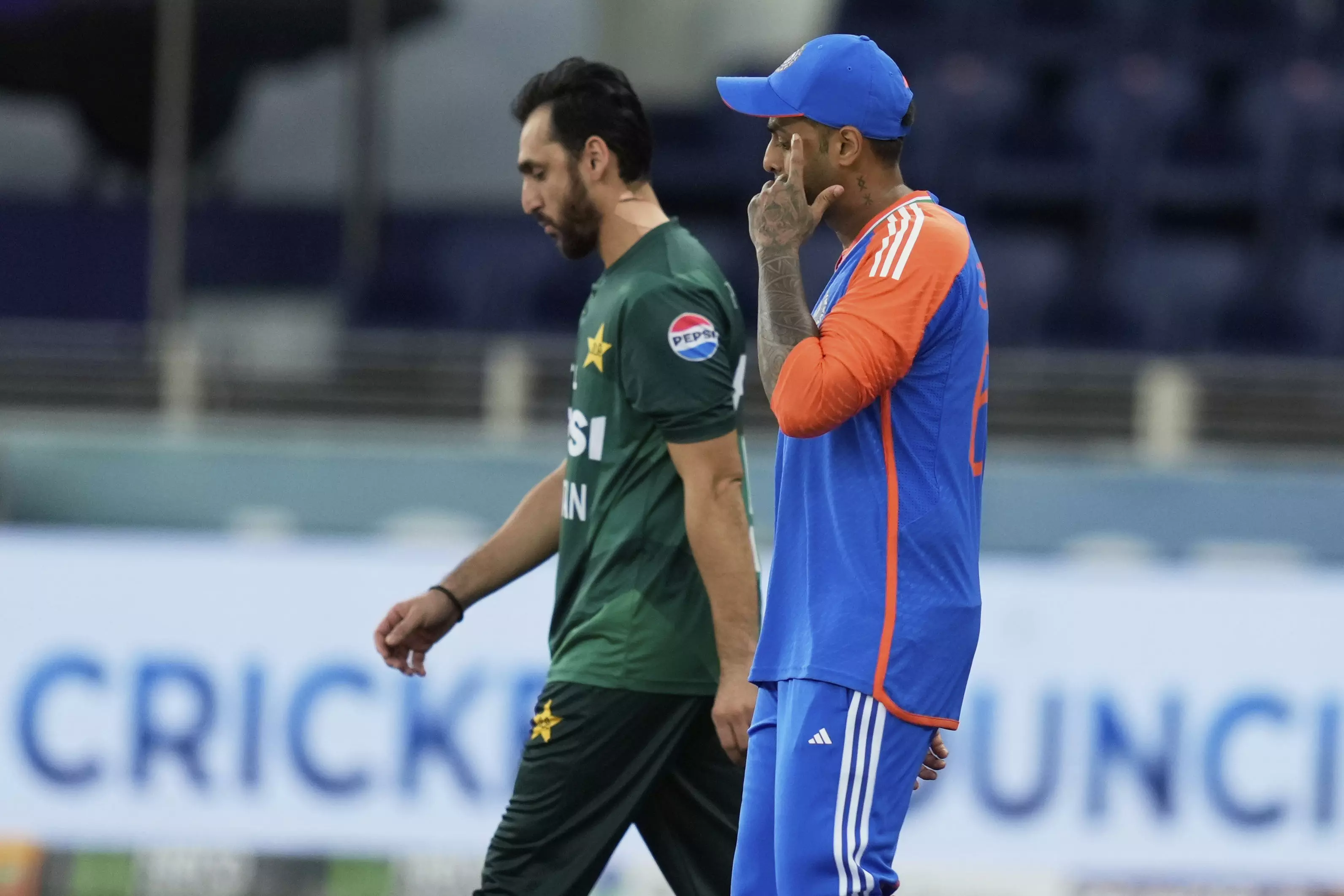 Suryakumar Yadav, Salman Agha Skip Customary Handshake During Toss For Indo-Pak Asia Cup Game