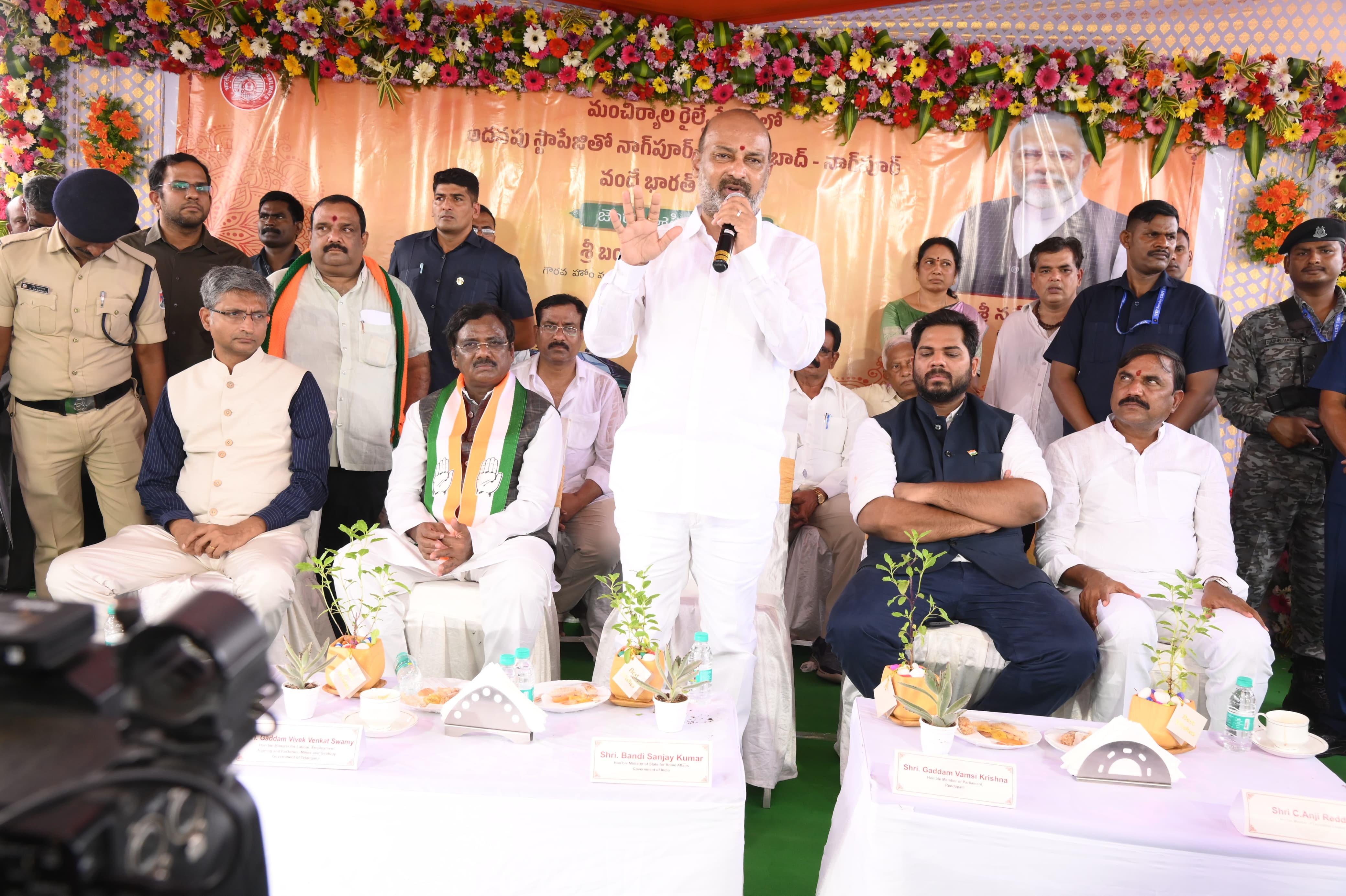 Bandi Sanjay Announces New Vande Bharat Trains, Criticizes Congress