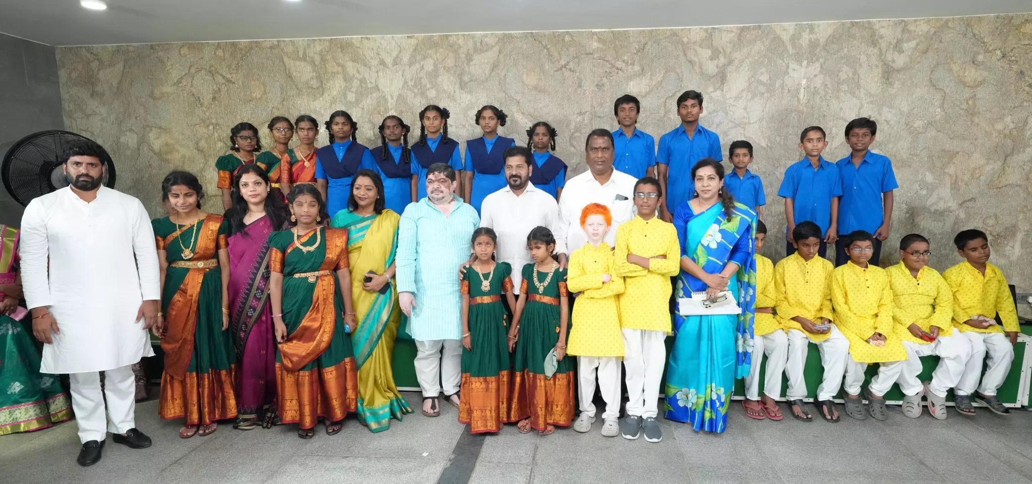Telangana CM Distributes Musical Instruments to Visually Impaired Students