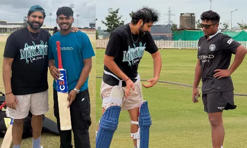 Rohit Sharma Trains with Mumbai Youngsters, Gifts Bat to Mhatre