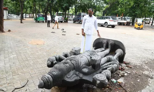Discarded Idol Near Alipiri Sparks Political Storm
