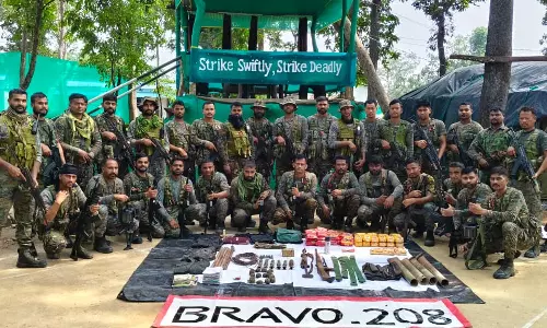 Maoist Weapon Dump Recovered From Tree Groove In Bastar Forest