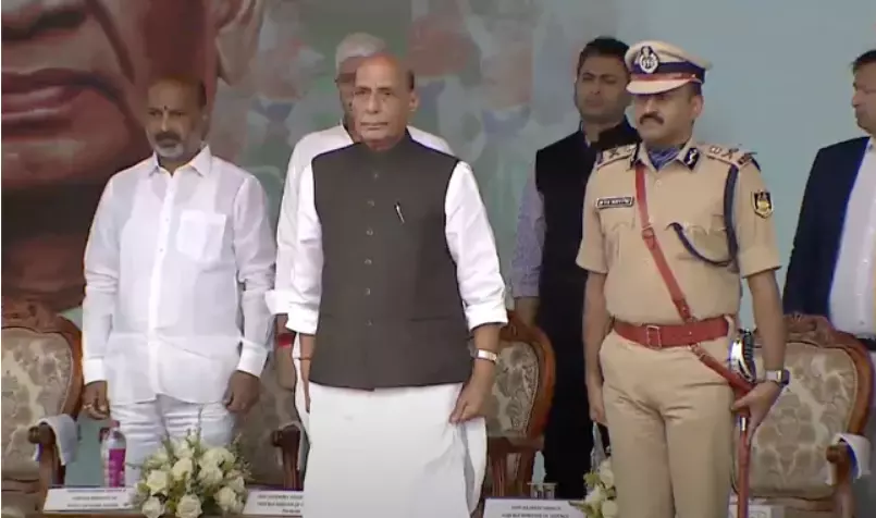 Rajnath in Hyderabad: No Mediation in Indo-Pak Conflict