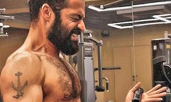Jr. NTR Trains with Bayesian Curls for 'Dragon'
