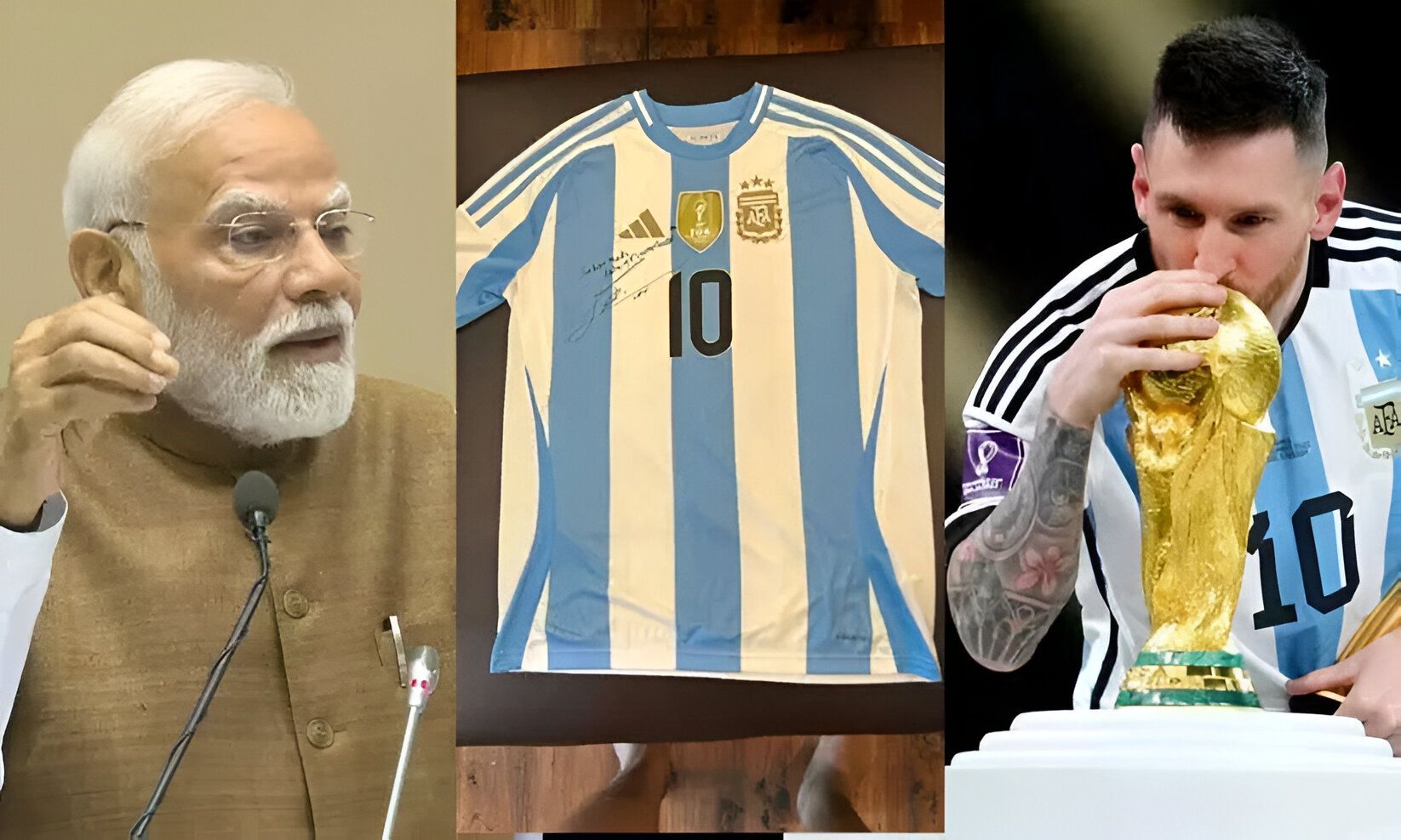 Messi Sends Signed Jersey to Modi for Birthday