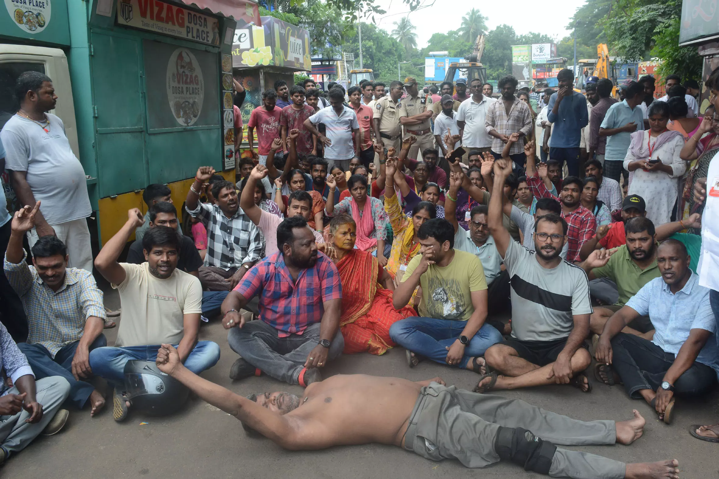Politics over Fridays Demolition of Night Food Court Along Old Jail Road