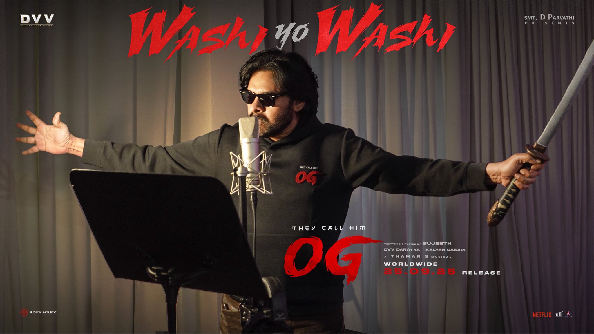 Pawan Kalyan Sings in 'OG,' Generating Excitement