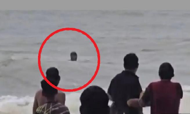 Lifeguards Rescue Tourist Swept Away at Puri Beach