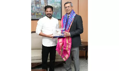 Revanth Reddy Meets Telangana HC Chief Justice Aparesh Kumar Singh