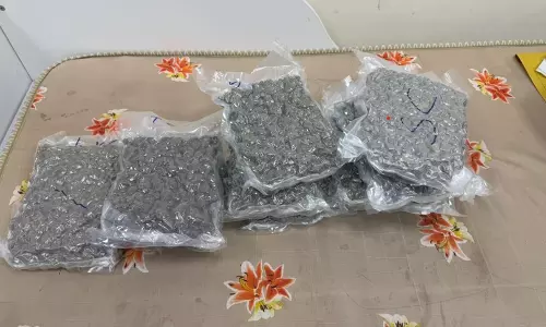 12 Kg Hydroponic Weed Worth Rs.12 Cr Seized from Passenger at RGIA