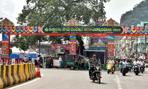 All Set For Dasara Navaratri At Kanaka Durga Temple From Tomorrow