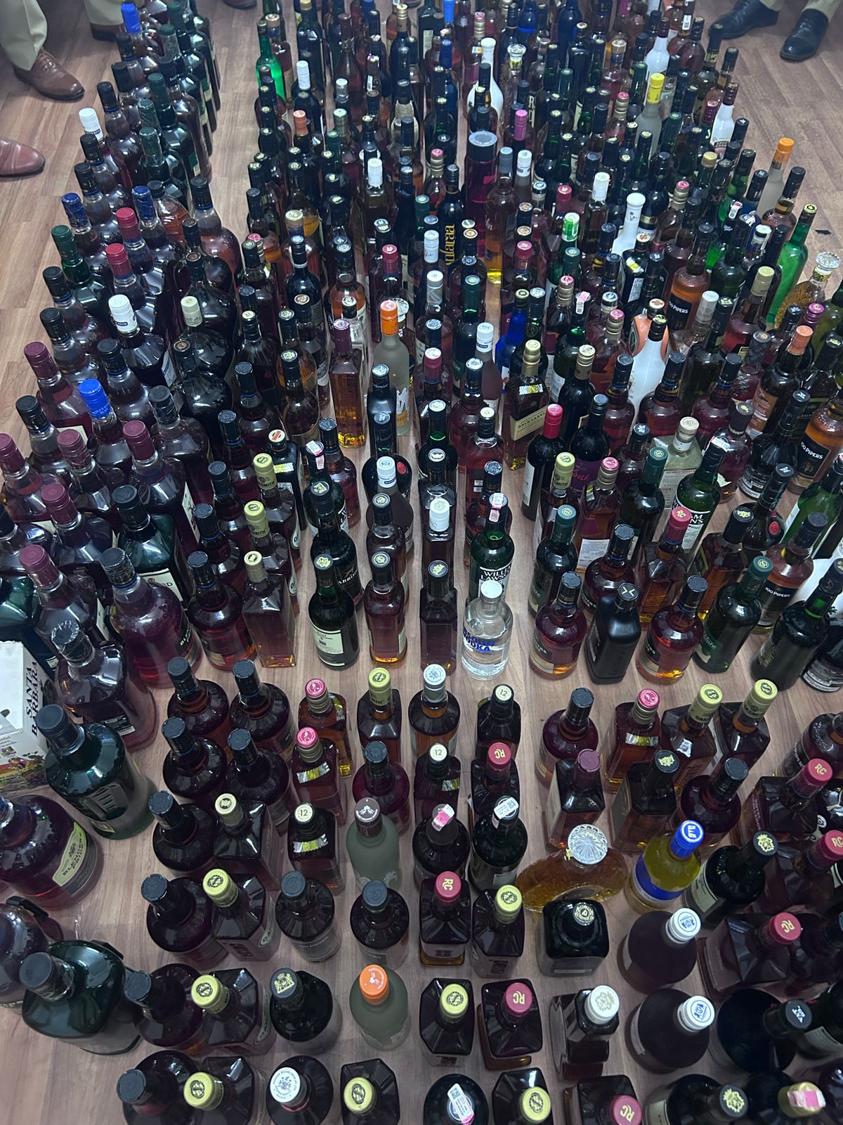 NDPL Bottles Seized in Shamshabad, Telangana