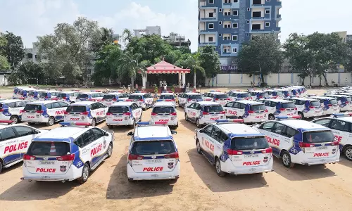 134 Hyderabad Police Patrol Vehicles Refurbished With New TG Stickers