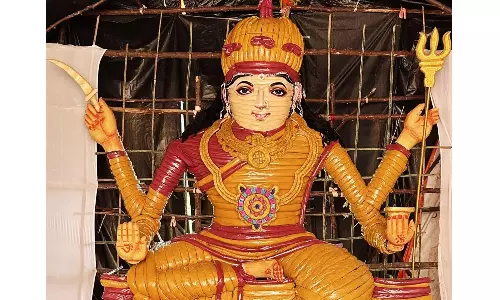 Vizag Decks Up for Dasara, Citizens Embrace the Navaratri Spirit Vizag Decks Up for Dasara, Citizens Embrace the Navaratri Spirit