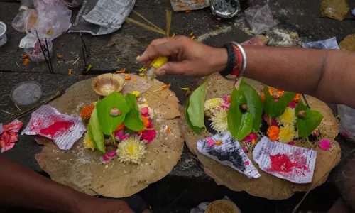 Mahalaya Amavasya observed in Nizamabad, Kamareddy