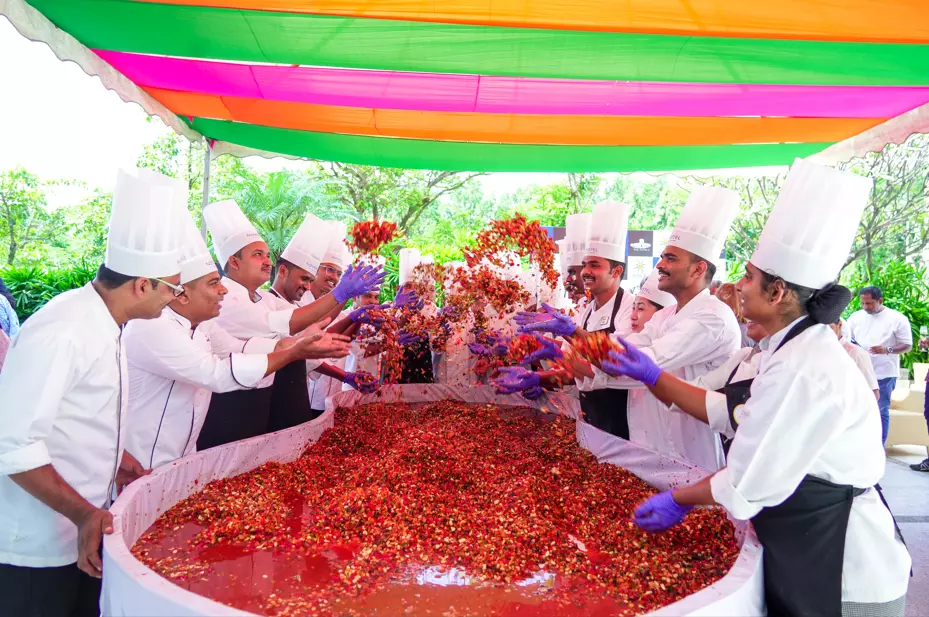 Novotel Hyderabad Airport Unveils 25-Foot-Long Cake at Festive Celebration