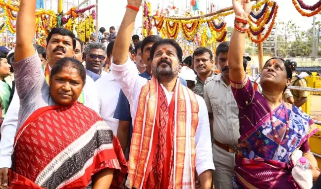 Revanth Reddy Visits Medaram, Unveils Master Plan