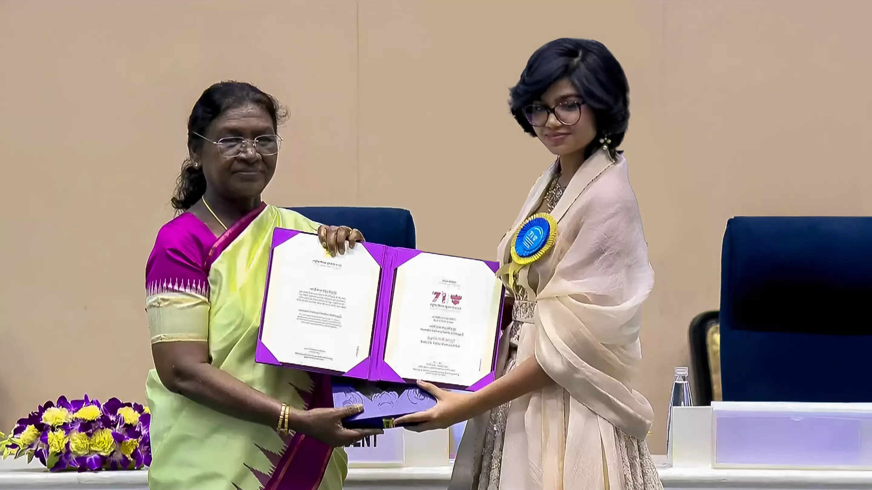 Sukriti Veni Bandreddi Receives National Award for Best Child Artist