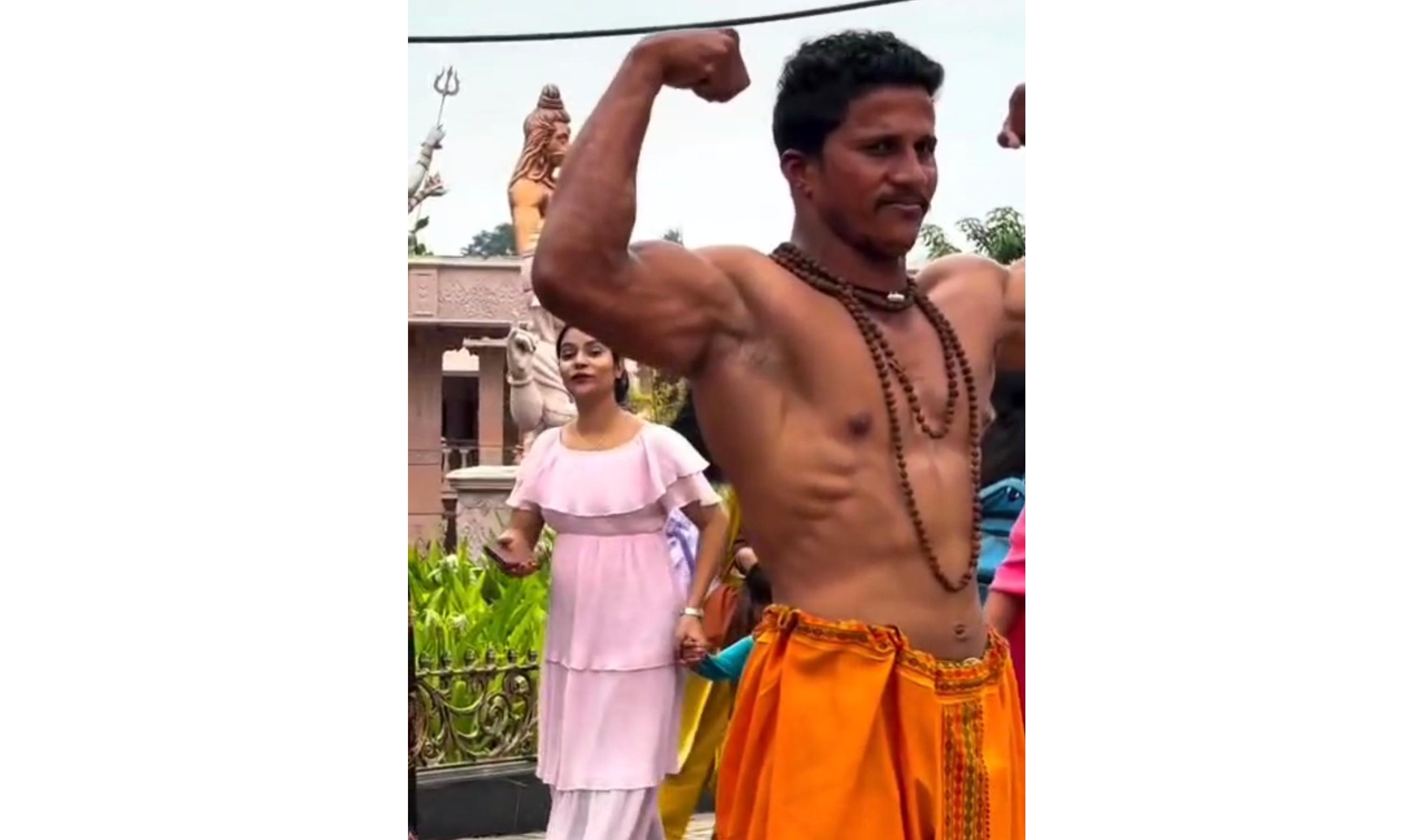 Bodybuilder's Video at Ujjain Temple Prompts Probe