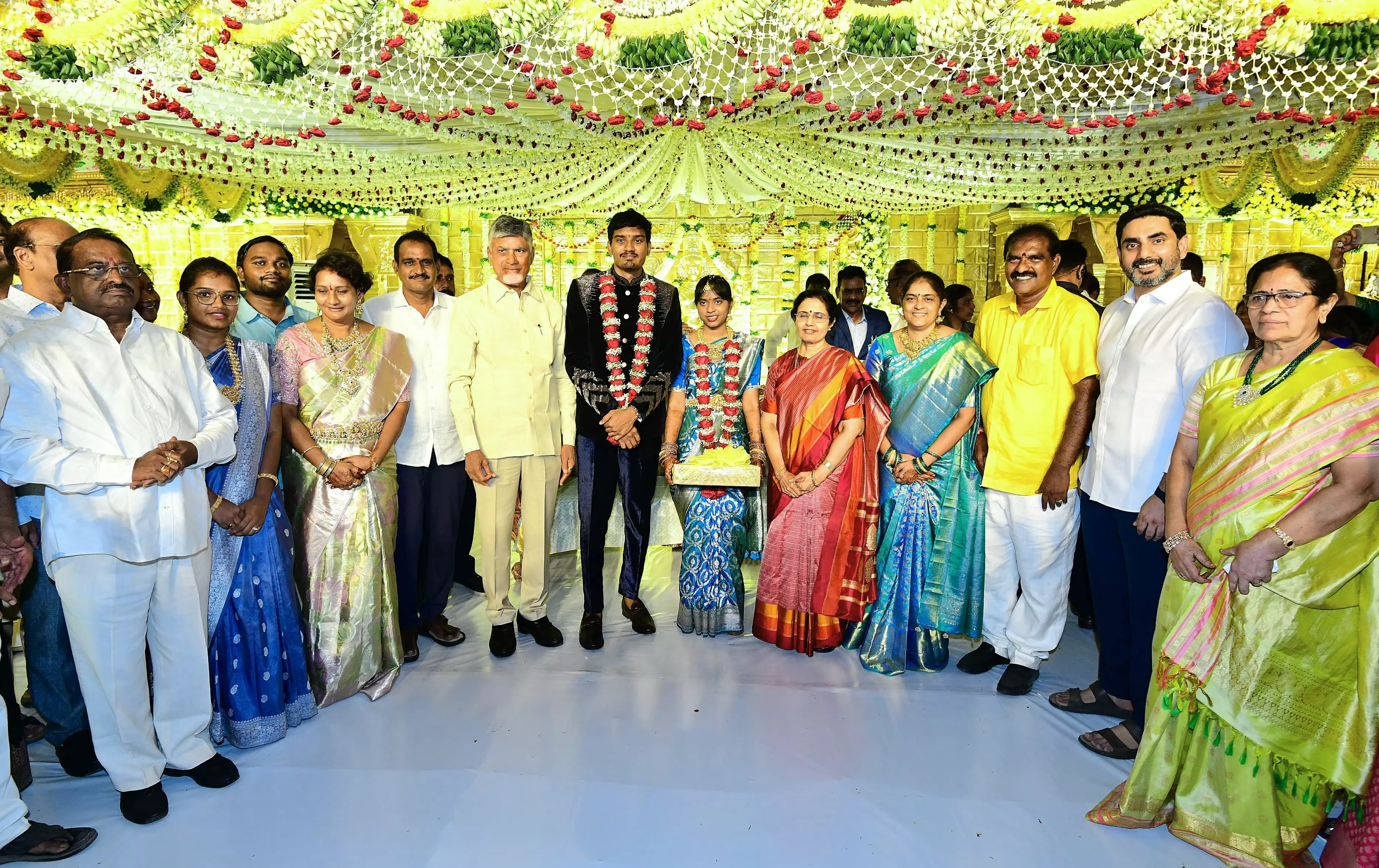 CM Naidu Attends Marriage Of Minister Ramanaidu’s Daughter