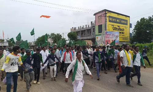 Adivasis Rally For Removal Of Lambadas From ST List