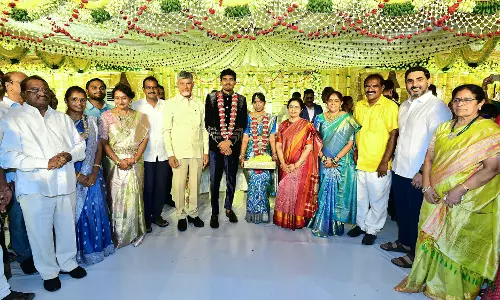CM Naidu Attends Marriage Of Minister Ramanaidu’s Daughter