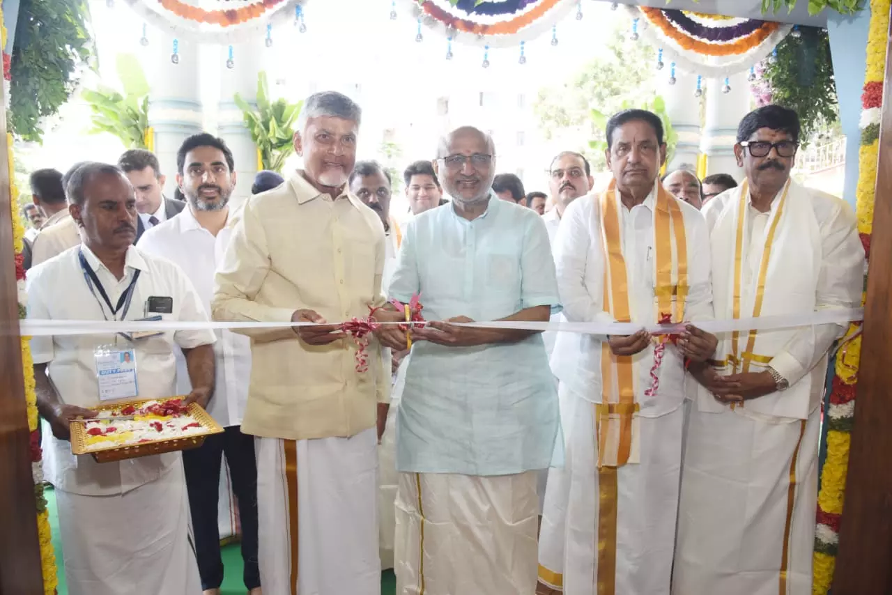 VP, AP CM Launch New Pilgrim Complex and ICCC in Tirumala