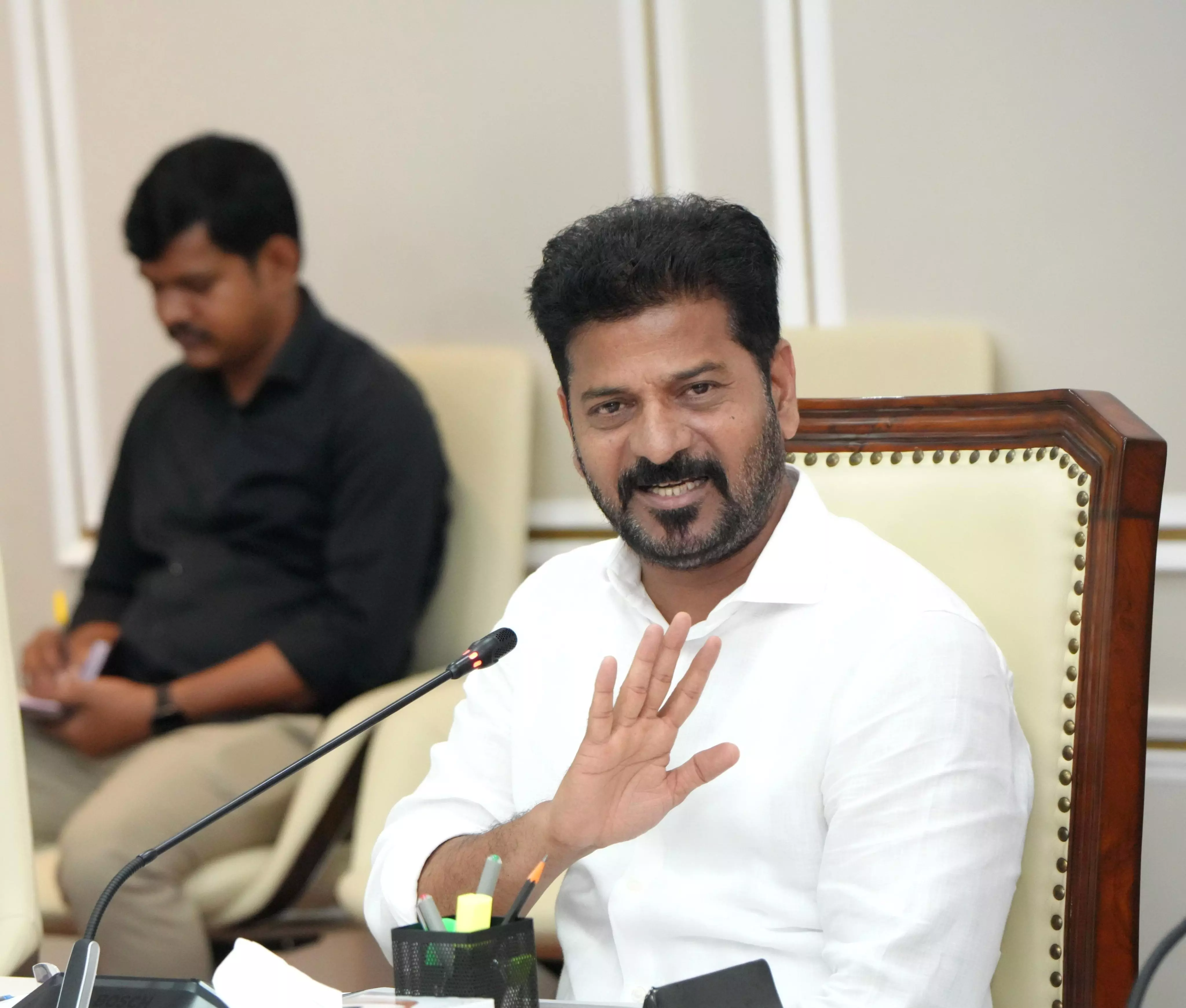 Revanth Calls for Vigilance in Crop Procurement as Heavy Rains Loom Revanth Calls for Vigilance in Crop Procurement as Heavy Rains Loom