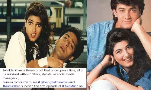 Twinkle Khanna Posts Old Pic with Salman, Aamir and Her Signature Wit