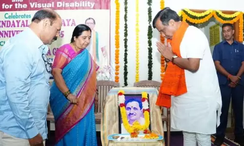 Special Children Celebrate Deendayal Jayanti in Nizamabad