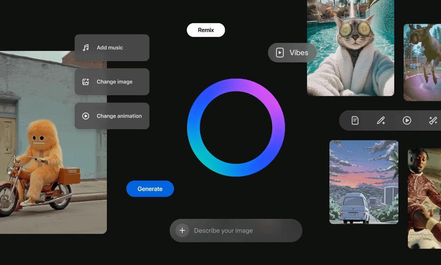 Meta Launches AI Video Platform 'Vibes'