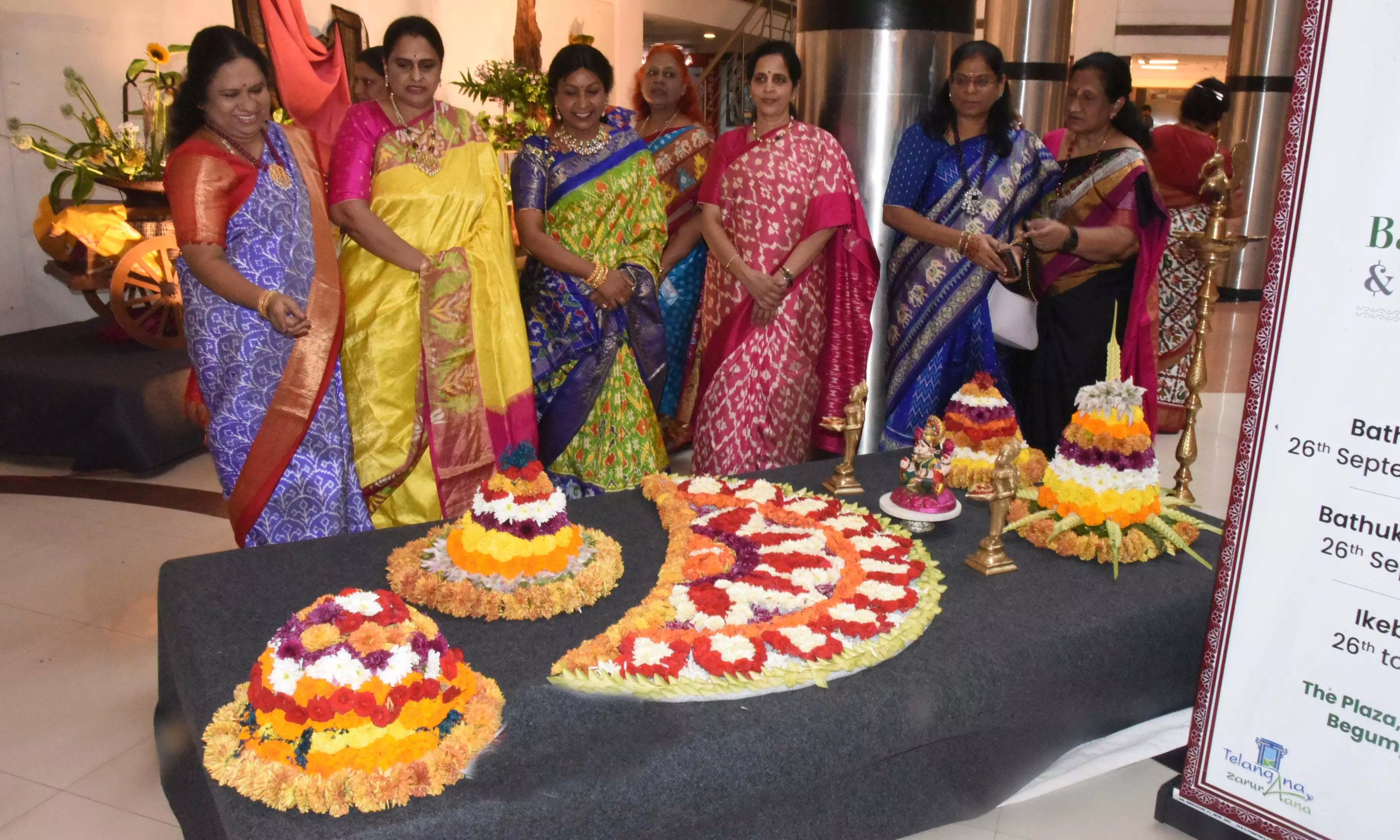Bathukamma Ikebana Fest Begins Bathukamma Ikebana Fest Begins