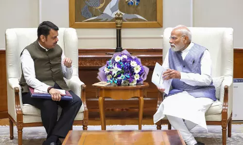 Fadnavis Meets PM Seeking Central Aid for Flood-Hit Maharashtra Fadnavis Meets PM Seeking Central Aid for Flood-Hit Maharashtra