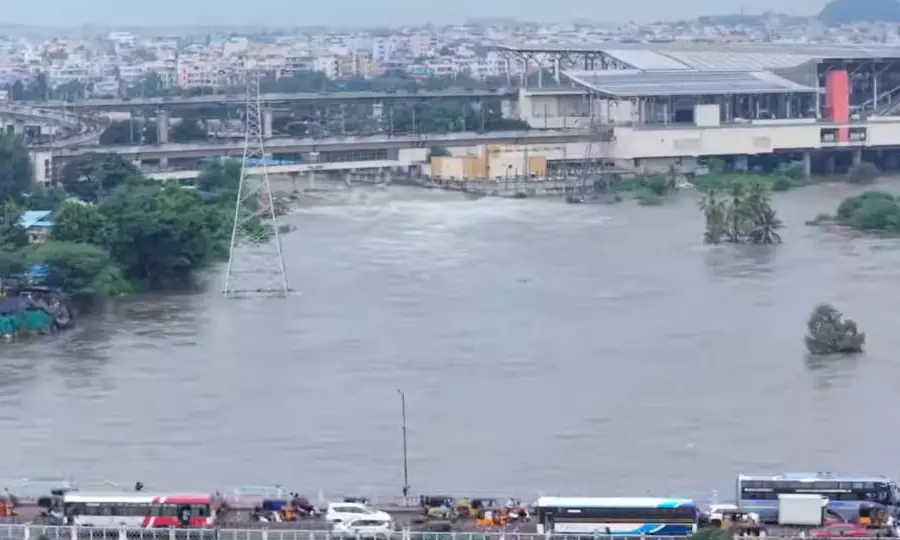 Flood Fury Cuts Off East Hyderabad