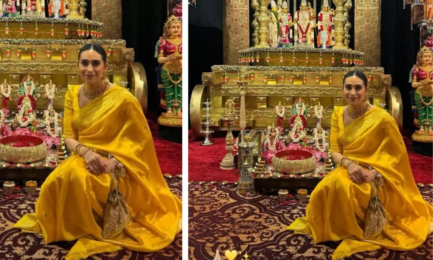 Karisma Kapoor Stuns in Yellow Saree, Sets Festive Fashion Goals this Navratri