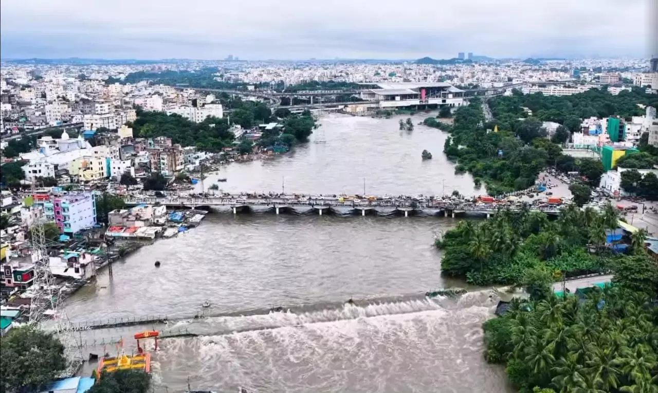 Flood Fury Cuts Off East Hyderabad