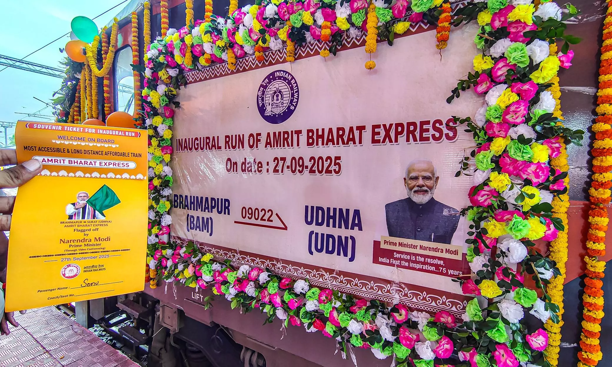 PM Modi Virtually Flags Off Amrit Bharat Express Through AP