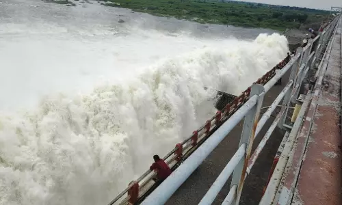 Nine Gates of Musi Project Open, Road Connectivity Disrupted in Yadadri-Bhongir Nine Gates of Musi Project Open, Road Connectivity Disrupted in Yadadri-Bhongir