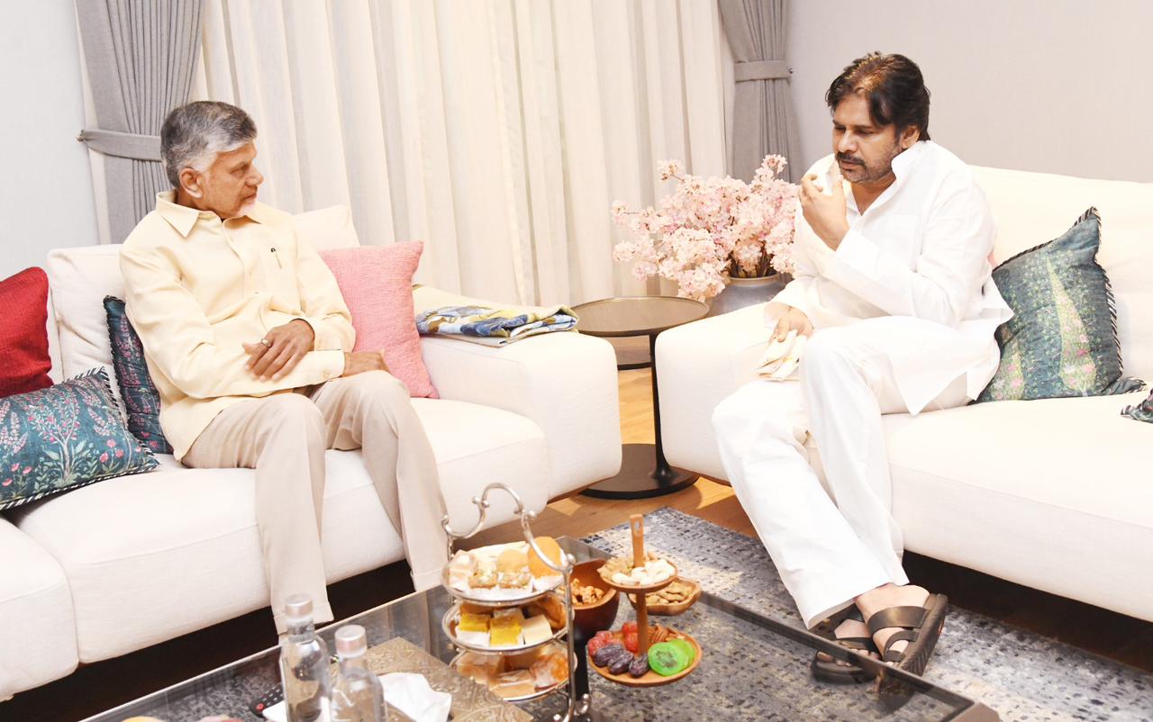 CM Naidu Visits Pawan Kalyan in Hyderabad
