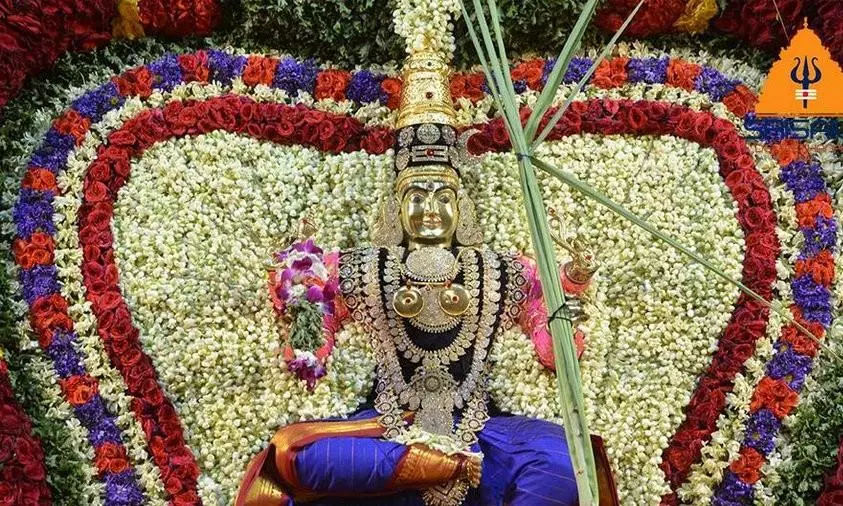 Goddess Bhramaramba Adorned As Kalaratri During Dasara
